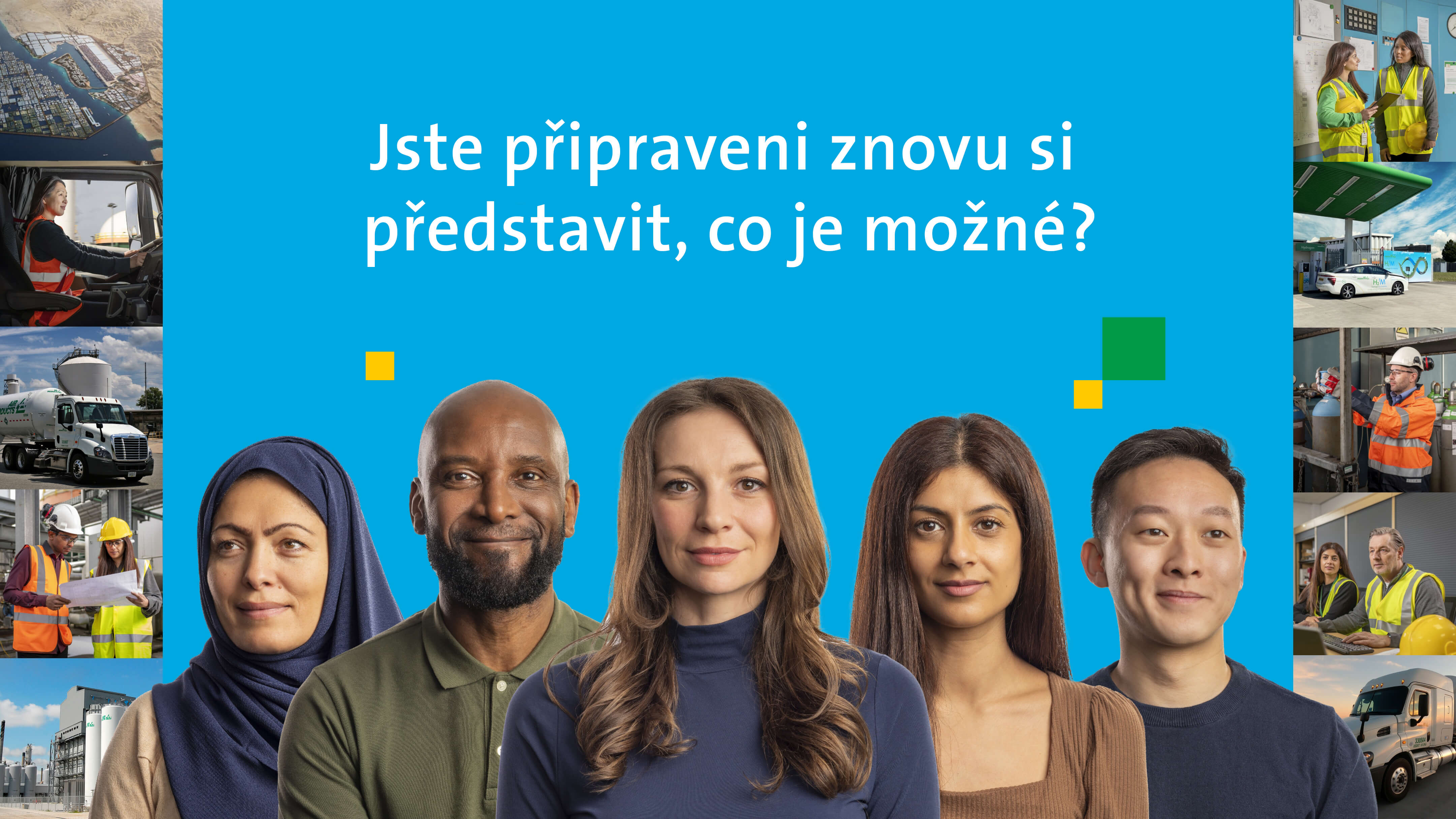Diverse group of employees | Jste připraveni znovu si představit, co je možné?